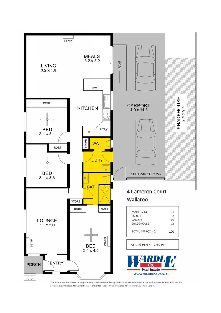 Floorplan of Homely house listing, 4 Cameron Ct, Wallaroo SA 5556
