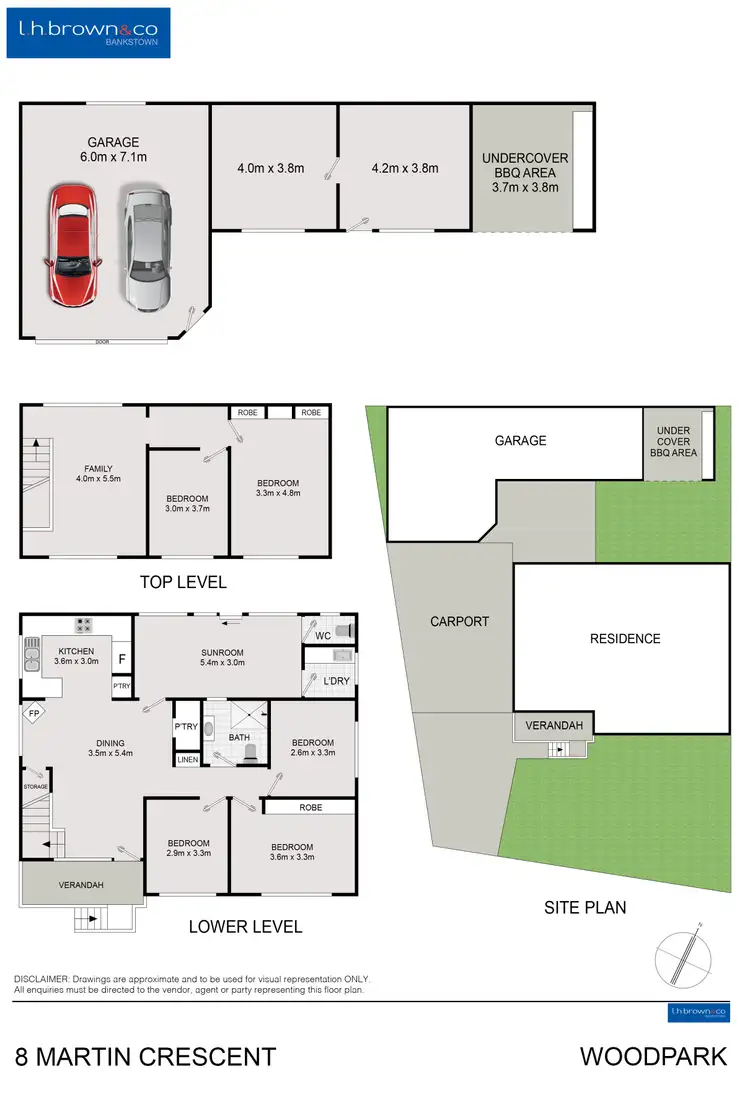 Floorplan of Homely house listing, 8 Martin Cres, Woodpark NSW 2164