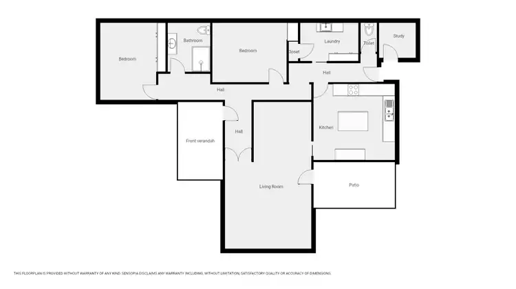Floorplan of Homely house listing, 35 Scallan St, Stawell VIC 3380