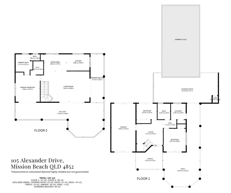 Floorplan of Homely house listing, 105 Alexander Dr, Mission Beach QLD 4852