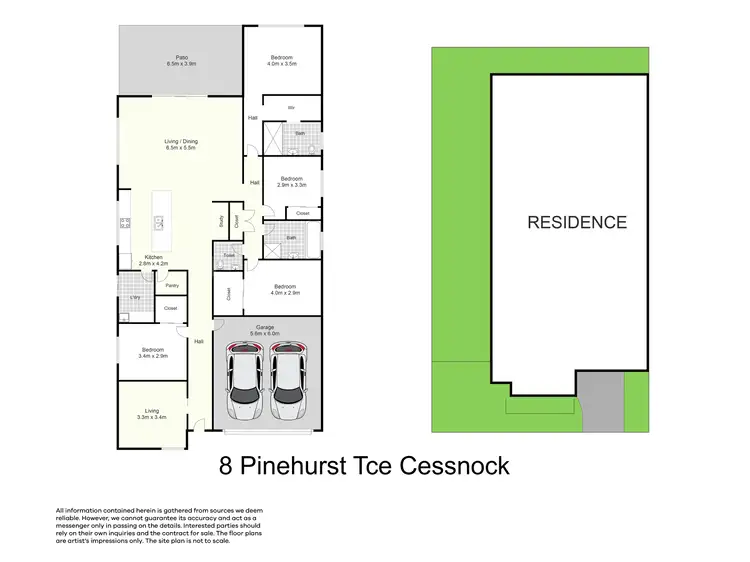 Floorplan of Homely house listing, 8 Pinehurst Tce, Cessnock NSW 2325