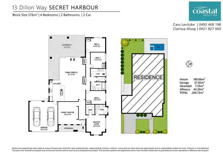 Floorplan of Homely house listing, 13 Dillon Way, Secret Harbour WA 6173