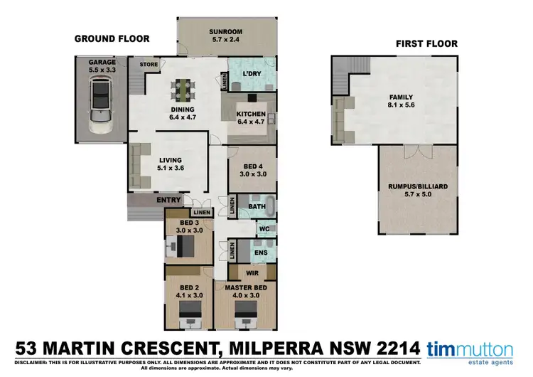 Floorplan of Homely house listing, 53 Martin Cres, Milperra NSW 2214