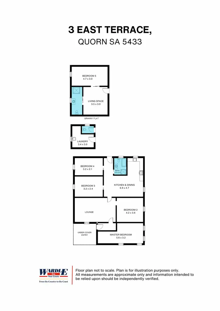 Floorplan of Homely house listing, 3 East Tce, Quorn SA 5433