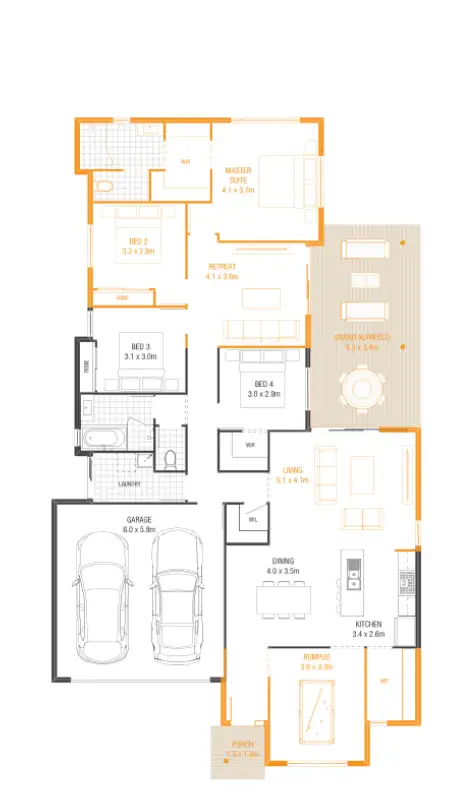 Floorplan of Homely house listing, Lot 4/19-27 Round Ridge Rd Catania Place, Jimboomba QLD 4280