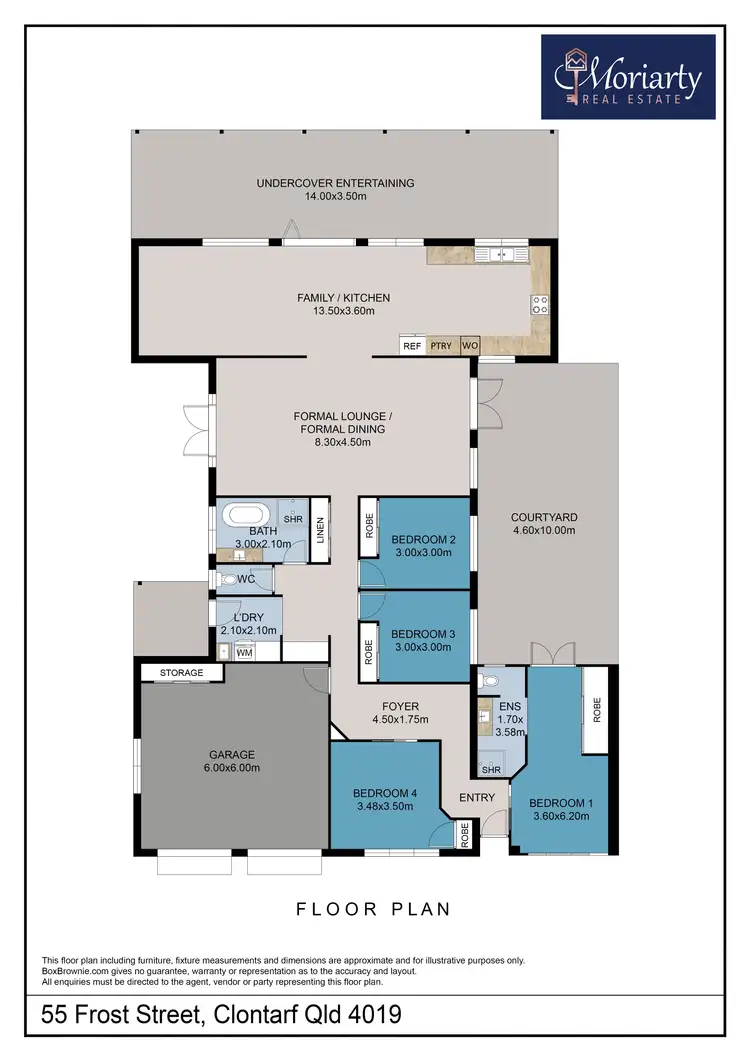 Floorplan of Homely house listing, 55 Frost St, Clontarf QLD 4019