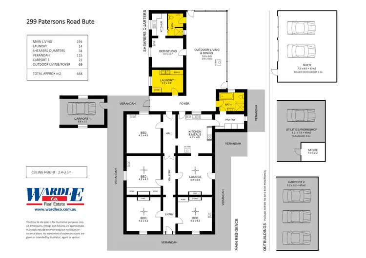 Floorplan of Homely house listing, 299 Patersons Rd, Bute SA 5560