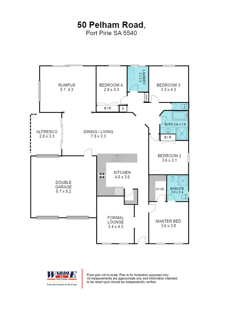 Floorplan of Homely house listing, 50 Pelham Rd, Port Pirie SA 5540