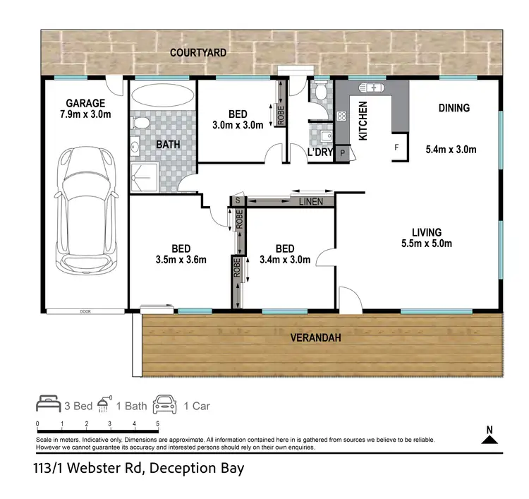 Floorplan of Homely house listing, Villa 113/1 Webster Rd, Deception Bay QLD 4508