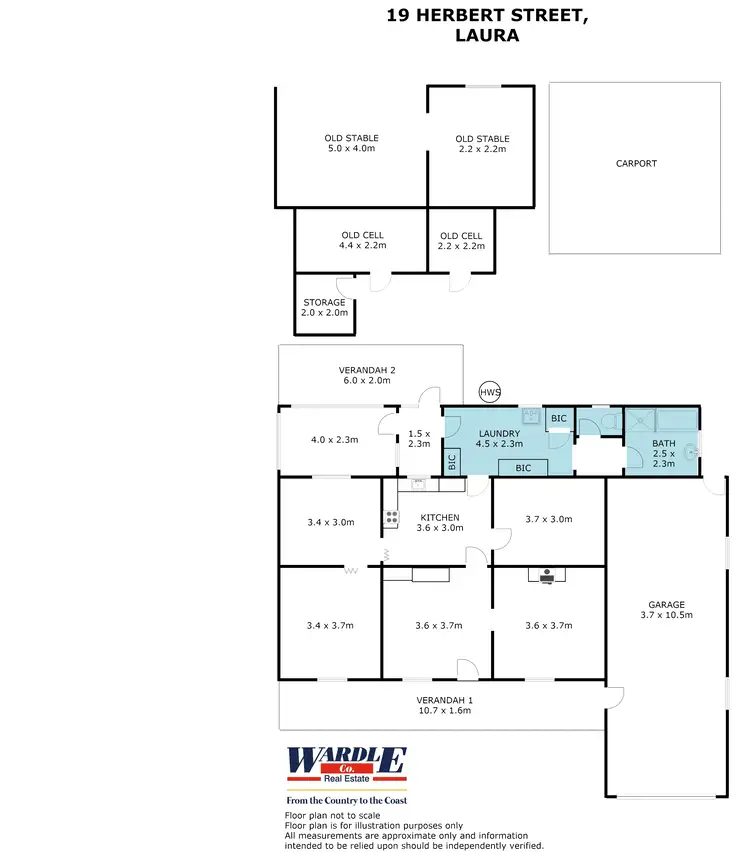 Floorplan of Homely house listing, 19 Herbert St, Laura SA 5480