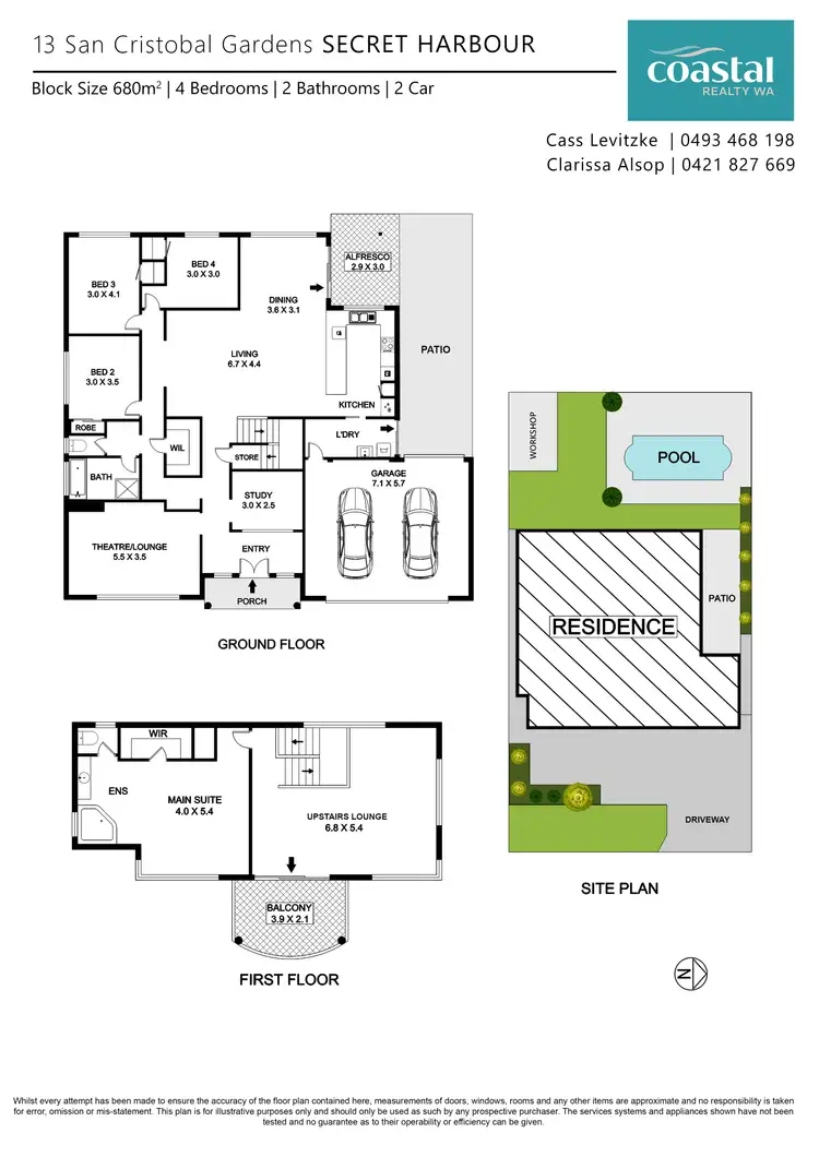 Floorplan of Homely house listing, 13 San Cristobal Gdns, Secret Harbour WA 6173