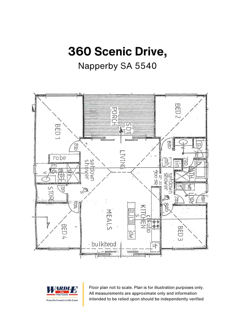 Floorplan of Homely house listing, 360 Scenic Drive, Napperby SA 5540