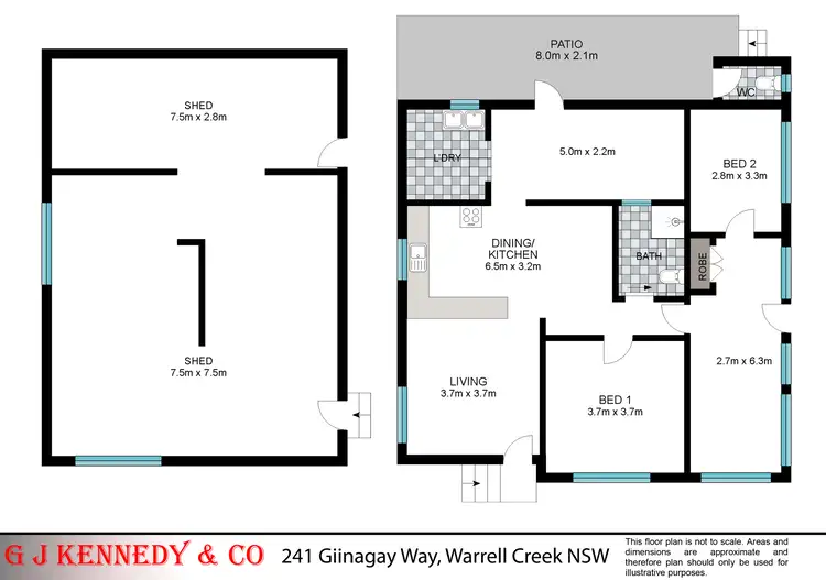 Floorplan of Homely house listing, 241 Giinagay Way, Warrell Creek NSW 2447