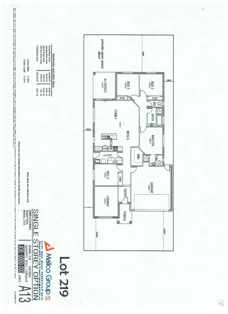 Floorplan of Homely house listing, 5 Ragusa Terrace, Mernda VIC 3754