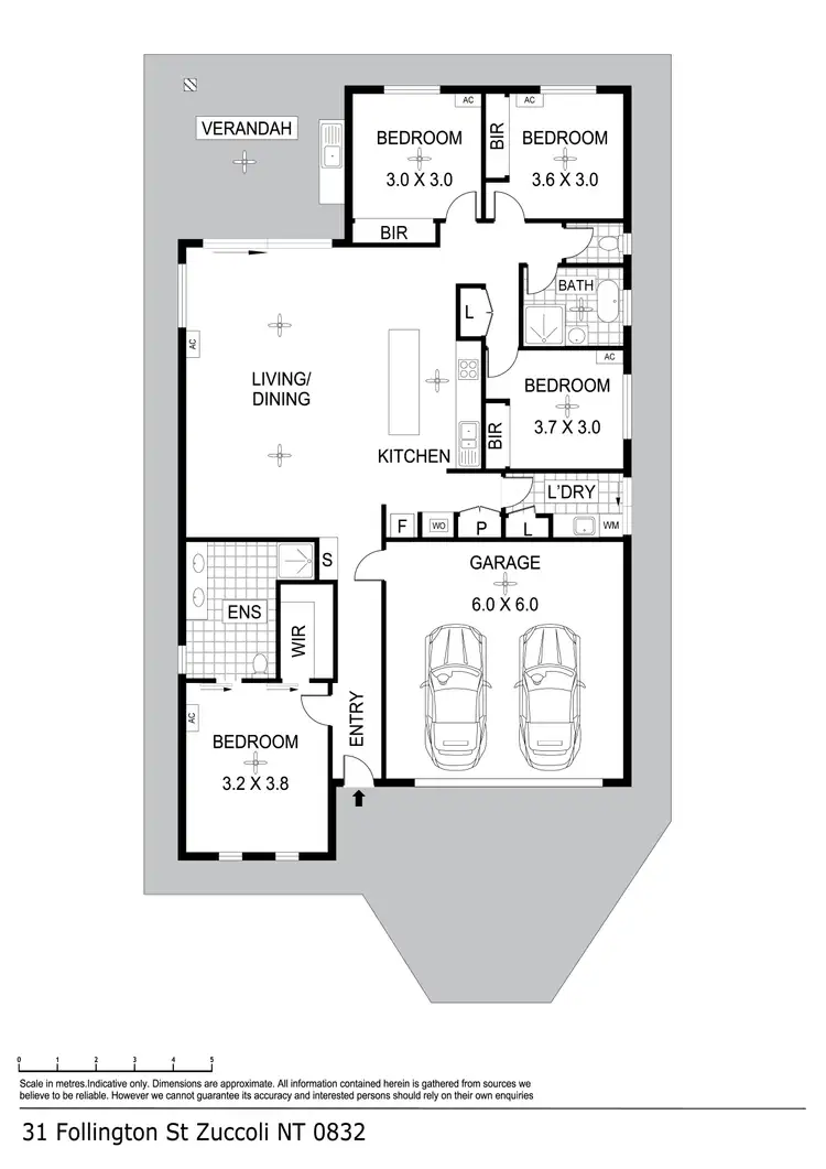 Floorplan of Homely house listing, 31 Follington Street, Zuccoli NT 832