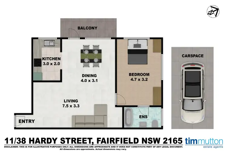 Floorplan of Homely apartment listing, Unit 11/38 Hardy St, Fairfield NSW 2165
