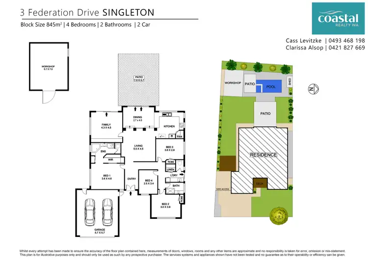 Floorplan of Homely house listing, 3 Federation Dr, Singleton WA 6175