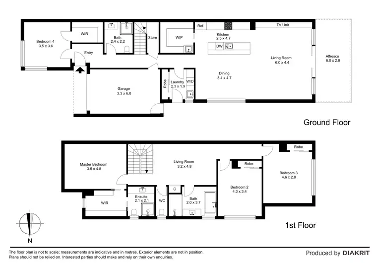 Floorplan of Homely townhouse listing, 5A Raglan Street, Avondale Heights VIC 3034