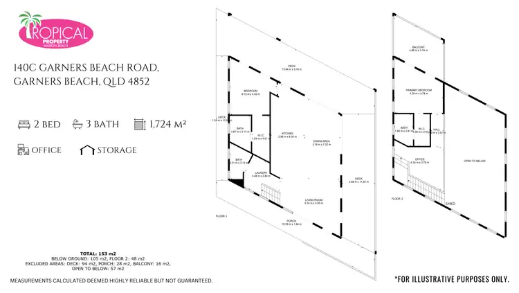 Floorplan of Homely house listing, 140C Garners Beach Rd, Garners Beach QLD 4852