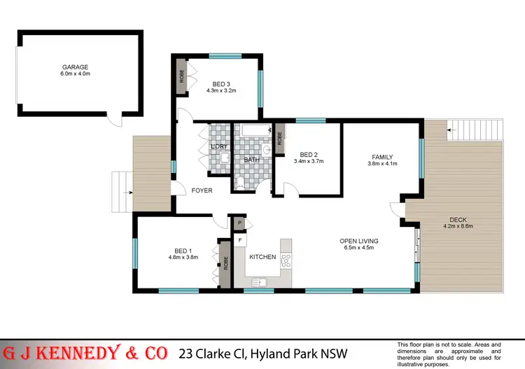 Floorplan of Homely house listing, 23 Clarke Cl, Hyland Park NSW 2448