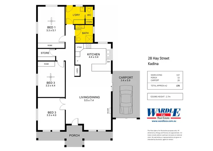 Floorplan of Homely house listing, 28 Hay St, Kadina SA 5554