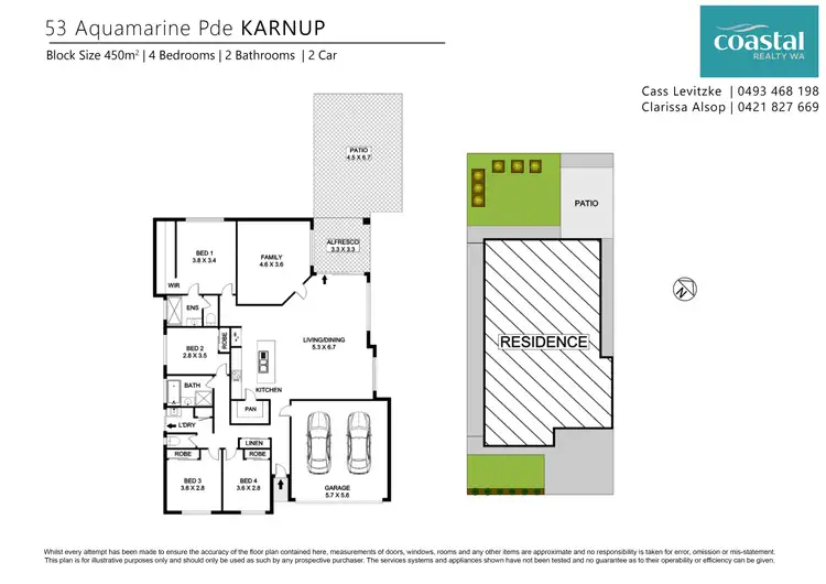 Floorplan of Homely house listing, 53 Aquamarine Pde, Karnup WA 6176