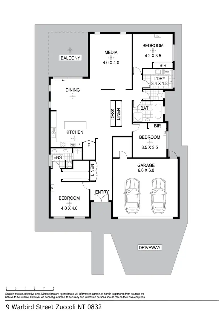 Floorplan of Homely house listing, 9 Warbird Street, Zuccoli NT 832
