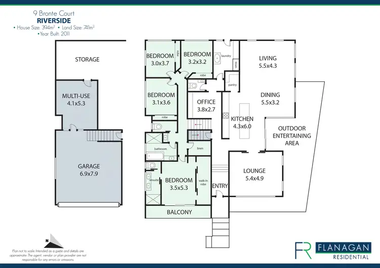 Floorplan of Homely house listing, 9 Bronte Ct, Riverside TAS 7250
