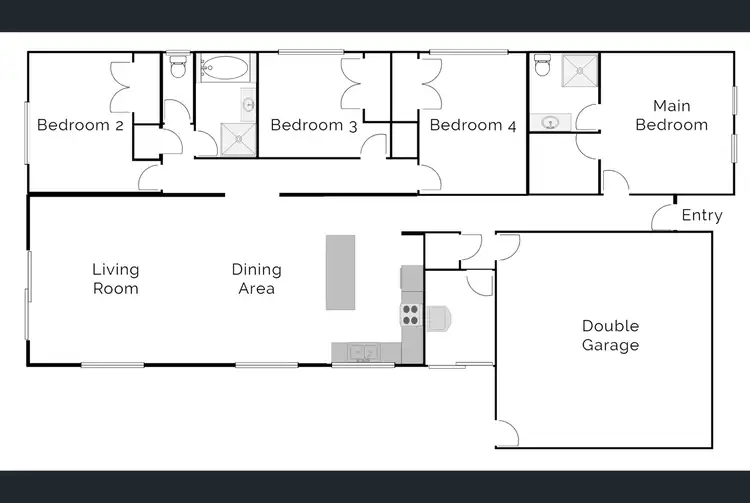 Floorplan of Homely house listing, 2 Phila Place, Brookfield VIC 3338