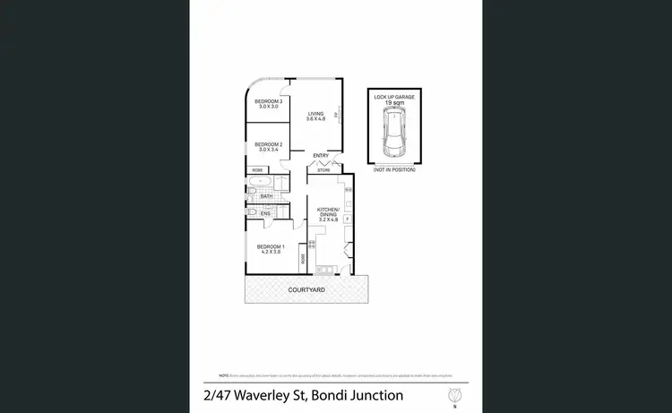Floorplan of Homely apartment listing, Unit 2/47 Waverley St, Bondi Junction NSW 2022