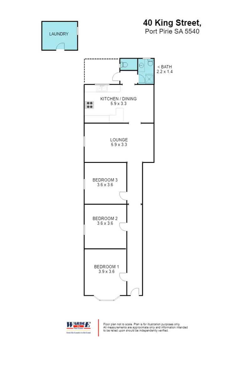 Floorplan of Homely house listing, 40 King Street, Port Pirie SA 5540
