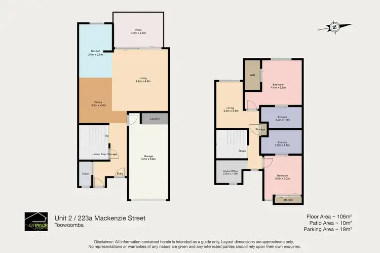 Floorplan of Homely unit listing, Unit 2/223A Mackenzie St, Centenary Heights QLD 4350