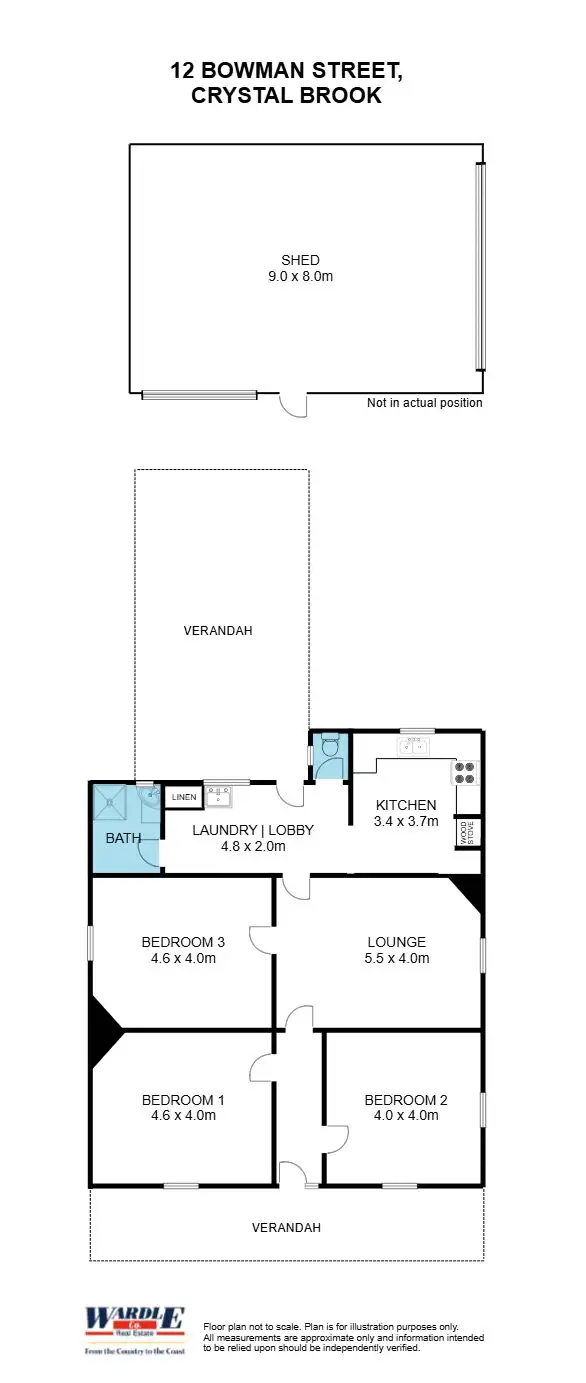 Floorplan of Homely house listing, 12 Bowman St, Crystal Brook SA 5523