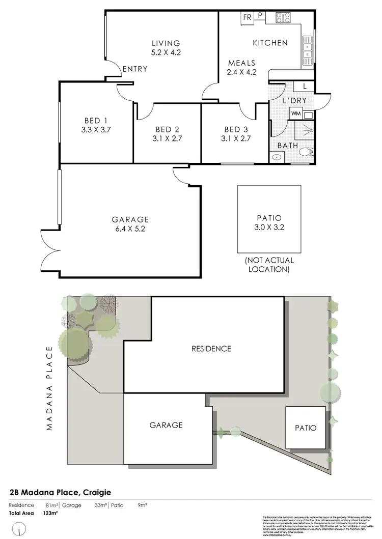 Floorplan of Homely house listing, 2B Madana Pl, Craigie WA 6025