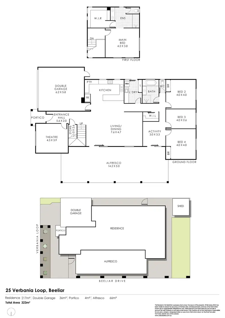 Floorplan of Homely house listing, 25 Verbania Loop, Beeliar WA 6164
