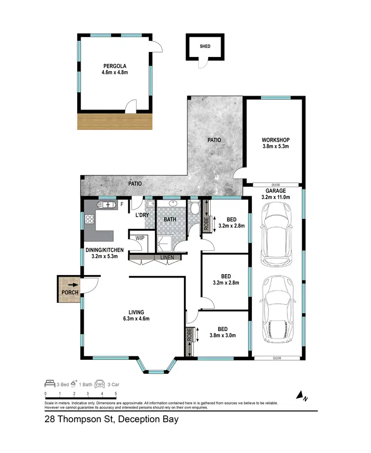 Floorplan of Homely house listing, 28 Thompson St, Deception Bay QLD 4508