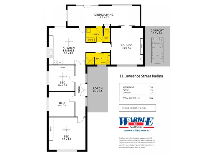 Floorplan of Homely house listing, 11 Lawrence St, Kadina SA 5554
