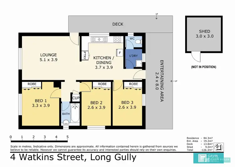 Floorplan of Homely house listing, 4 Watkins St, Long Gully VIC 3550