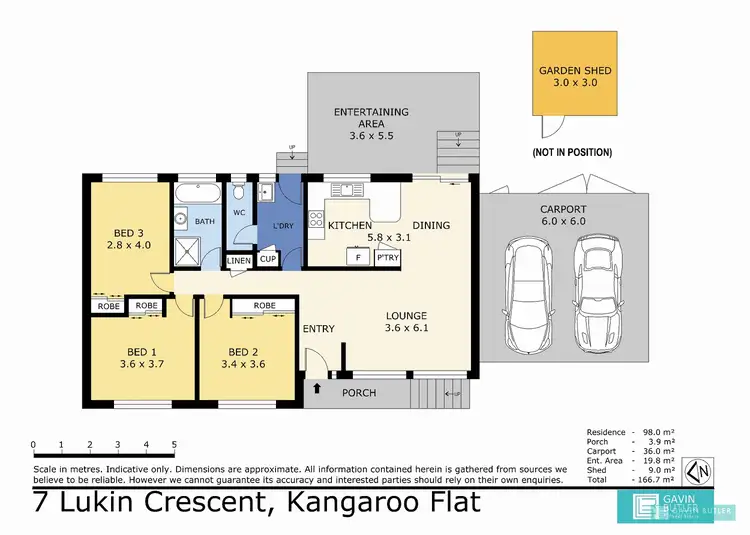 Floorplan of Homely house listing, 7 Lukin Cres, Kangaroo Flat VIC 3555
