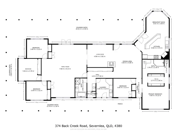Floorplan of Homely house listing, 374 Back Creek Rd, Severnlea QLD 4380
