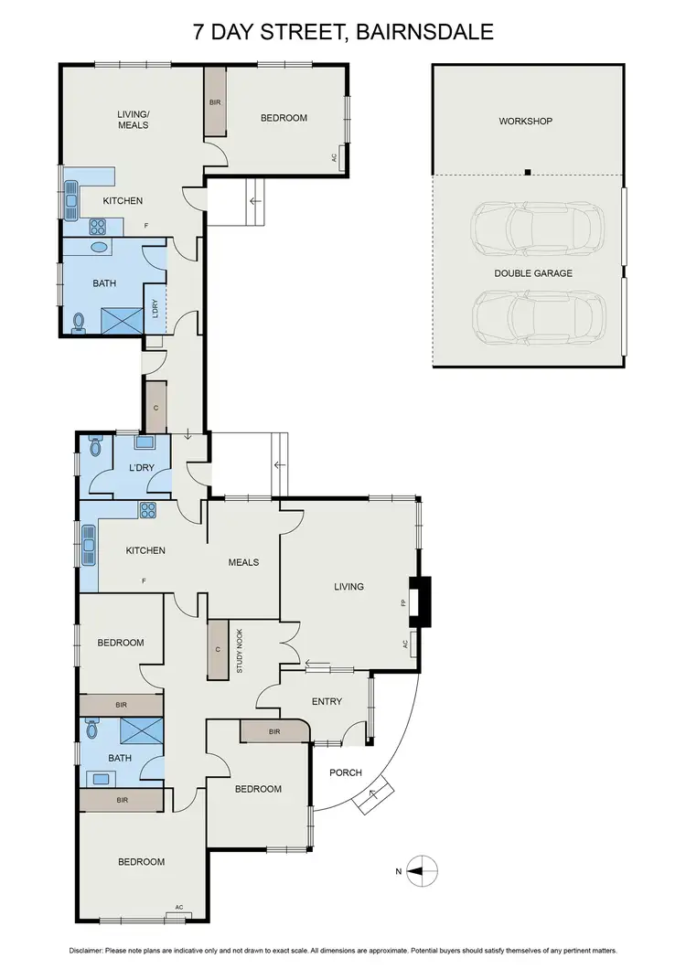 Floorplan of Homely house listing, 7 Day St, Bairnsdale VIC 3875