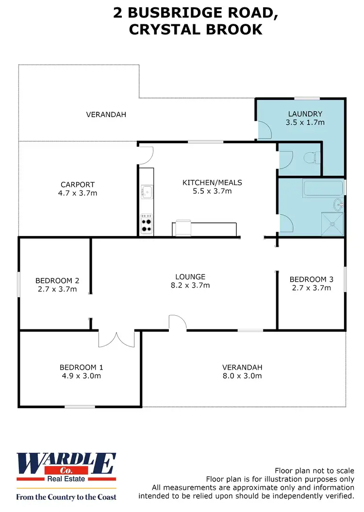 Floorplan of Homely house listing, 2 Busbridge Road, Crystal Brook SA 5523