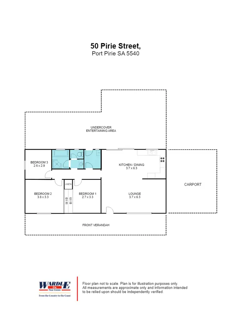 Floorplan of Homely house listing, 50 Pirie Street, Port Pirie SA 5540