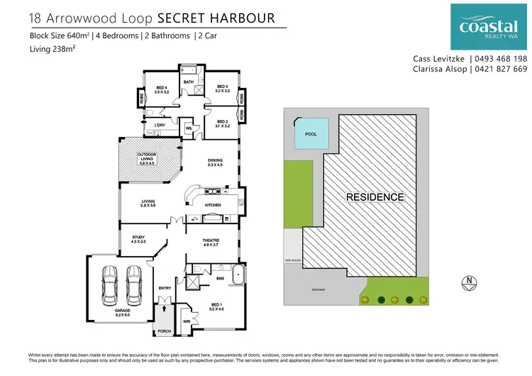 Floorplan of Homely house listing, 18 Arrowwood Loop, Secret Harbour WA 6173