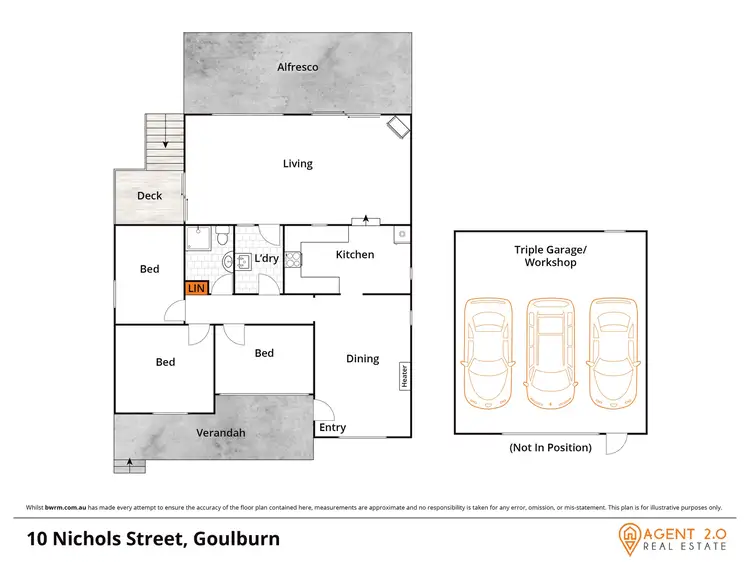 Floorplan of Homely house listing, 10 Nichols St, Goulburn NSW 2580