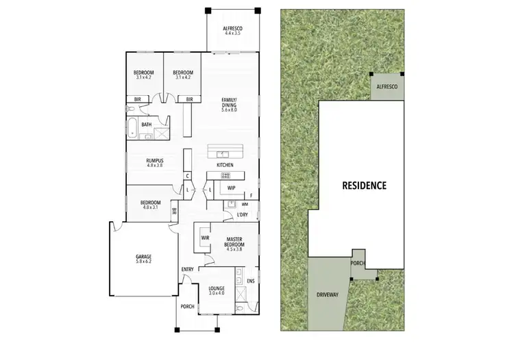 Floorplan of Homely house listing, 4 Yellowgum Lane, Yarrawonga VIC 3730