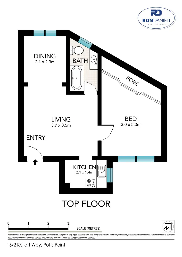Floorplan of Homely apartment listing, Unit 15/2 Kellett Way, Potts Point NSW 2011