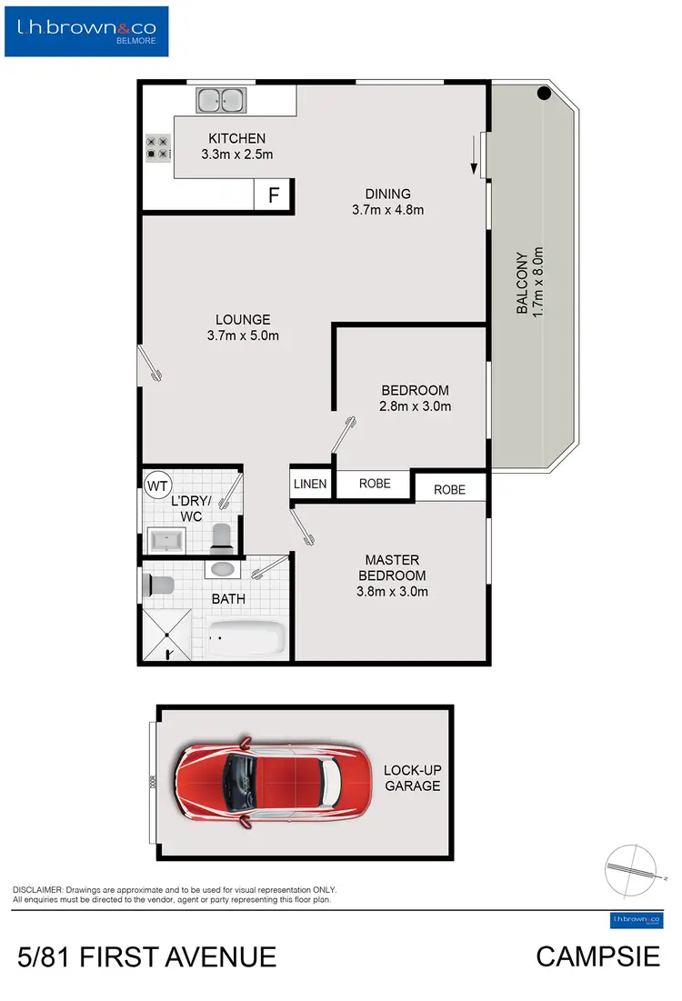 Floorplan of Homely unit listing, Unit 5/81-83 First Ave, Campsie NSW 2194