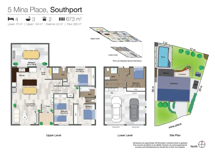 Floorplan of Homely house listing, 5 Mina Place, Southport QLD 4215