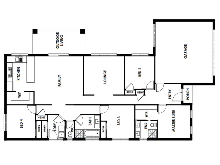 Floorplan of Homely house listing, Lot 59 Trefella Rise, Drouin VIC 3818